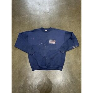 Vintage Las Vegas Sweatshirt Crewneck Mens XL Blue USA Nevada Fruit Loom 90s